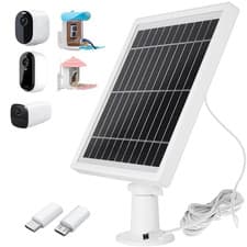 Image of 5W Solar Panel Charger Compatible with Arlo Essential Spotlight/XL Spotlight Cam