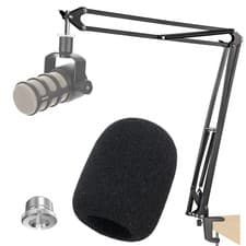 Image of 20+18.5in Rode Podmic Stand with Pop Filter, Professional Boom Arm and Windsc...