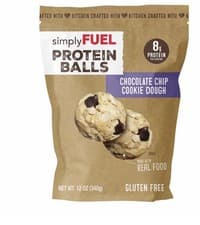 Image of Simply Fuel Protein Balls, Chocolate Chip Cookie Dough (24oz Total 2 Pack)