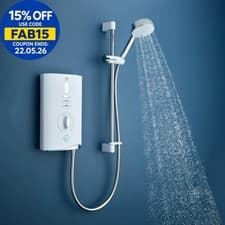 Image of Mira Sport Max Airboost Electric Shower - 10.8kW White & Chrome 1.1746.828