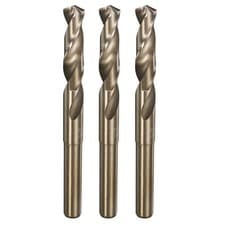 Image of 3pcs 35/64" Twist Drill Bits, M35 Cobalt High-Speed Steel Drill Bit for Metal