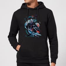 Image of Official DC Comics Aquaman Adults Hoodie Black