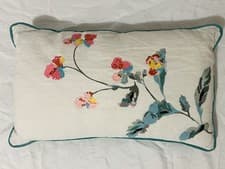 Image of Joules Cottage Check Crème Cushion