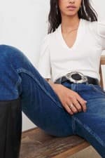 Image of ba&sh Kendall Puff-Sleeve Top M White