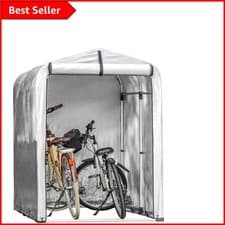 Image of Heavy-Duty Bike Storage Tent with Extra Stability - Ideal for Motorbikes & Tools
