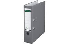 Image of Leitz 180 Lever Arch File Polypropylene A4 80mm Spine Width Grey (10 Pack)