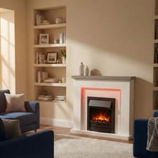 Image of Freestanding Electric Fireplace Suite - Bempton Suite