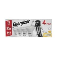 Image of Energizer LED 3.6W GU10 345lm 3,000K (Warm White) Dimmable, Pack of 4, S10327