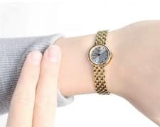 Image of TISSOT WOMENS WATCH LOVELY QUARTZ STEEL YELLOW GOLD STRAP & SILVER DIAL GENUINE