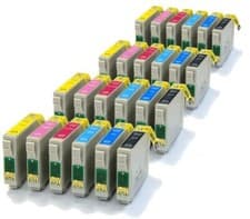 Image of 4 Sets of Ink Cartridges Compatible with Epson T0797 Owl Ink