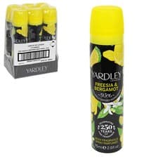 Image of 6  x YARDLEY LONDON BODY SPRAY PERFUME 75ML 7 FRAGRANCES TO CHOOSE