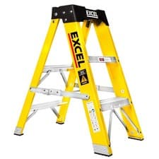 Image of Excel Electricians Fibreglass Step Ladder 3/4/5/6/8 Tread 0.72m - 1.91m EN131