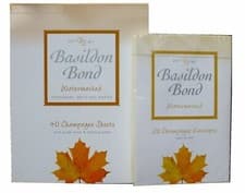 Image of Basildon Bond  Writing Pad & Envelopes Small Champagne,  Size 2  (137mm x 178mm)