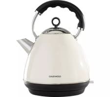 Image of Daewoo Kensington Pyramid Kettle 1.7L 3000W Stainless Steel Cream SDA1576GE