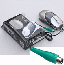 Image of Optical Black-Silver PS2 PS/2 Mouse for Windows 95 98 NT 2000 XP New M2