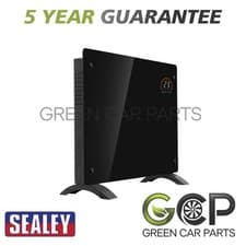 Image of Sealey Baridi Electric Glass Panel Heater 1000W Wi-Fi Enabled Black DH135 DH135