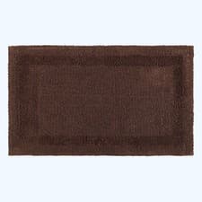 Image of 100% Cotton Luxury Reversible Extra Large Bath Mat 70x120cm Thick, Soft Non-Slip