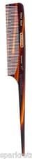 Image of Kent Faux Tortoiseshell Hand Made Sawcut Tail Comb For Fine Hair 8T Handcrafted