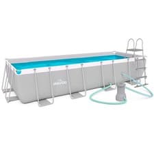 Image of Swimming Pool 18ft, 549x305cm XXL Steel Frame Above Ground & Filter Pump