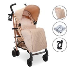 Image of My Babiie MB51 Plus Stroller - Rose Gold Blush