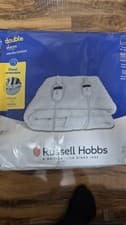 Image of NEW Russell Hobbs Double Sherpa Electric Blanket Dual Remote - BOX DAMAGE