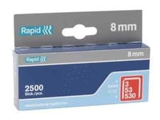 Image of Rapid 53 Series 8mm Galvanised Staples (Pack 2500) RPD538B2500