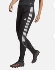 Image of adidas Tiro 23 Joggers Womens XL AeroReady Soccer Training Black White