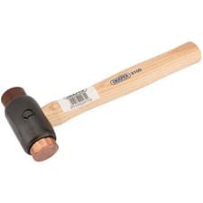 Image of Draper Expert Copper/Rawhide Faced Hammer With Shaped Wood Shaft 680g/24oz