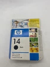 Image of Original HP 14 Ink Cartridge Set Black C5011DE Genuine Unused Printer Ink