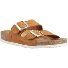 Image of Hush Puppies Blaire Suede Women's Tan Sandals Slip On Size UK7 EUR41 New In Box