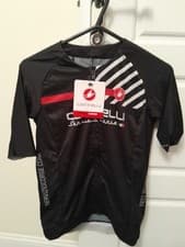 Image of Castelli Womens Aero Race Pro 7.0 Short Sleeve Summer Cycling Jersey Small Black