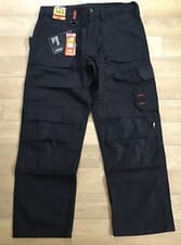 Image of Scruffs Men's Worker Workwear Black Trousers Size 36S - T54817