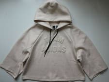 Image of ADIDAS ORIGINALS SPORTSWEAR TEAM CROPPED PULLOVER HOODIE TOP EA0418 WOMEN S M