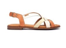 Image of Pikolinos Women White Leather Strap Sandal ALGAR 0557 New Season