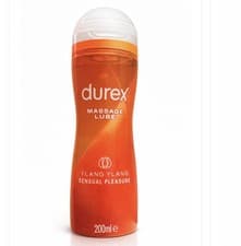 Image of Durex Play Sensual Massage Gel 2 in1 Water Based Lube Body 200ml Ylang Ylang