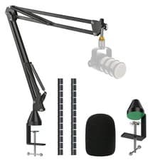 Image of Rode Podmic Stand with Pop Filter Professional Heavy duty Microphone Boom Arm