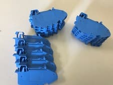 Image of 15x WAGO 2-Way Through Terminal, Blue 0.25-2.5 mm²/4 mm²