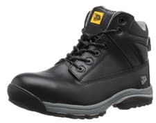 Image of JCB Leather Safety Work Mens Boots Workmax UK 7 EU 41 Steel Midsole Black/Grey