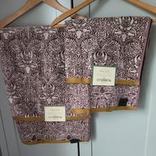 Image of MORRIS & CO Set of 2 towels bath towel and hand towel crown Imperial mulberry