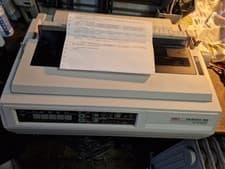 Image of Oki Microline 395 Large Format Dot Matrix Printer. 12 Month Warranty.