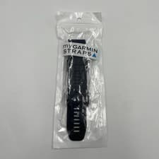 Image of MyGarminStraps Black Silicone Watch Strap Replacement Band New Sealed