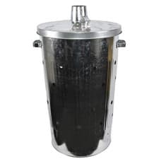 Image of Extra Large 110L Litre Metal Galvanised Garden Incinerator Extra Hole Fire Bin B