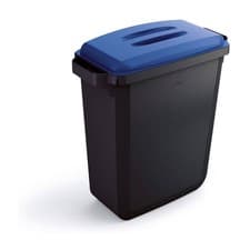 Image of Durable DURABIN ECO 80% Recycled Plastic Waste Recycling Bin 60 Litre Rectangula