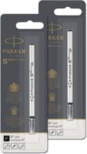 Image of PARKER 5th Pen Refills Set of 2 Black, Water-Based, 1950273X2