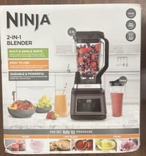 Image of Ninja BN750UK 2-in-1 1200W Blender with Auto-IQ - Black Brand New Sealed