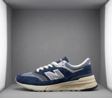 Image of New Balance 997R Navy Arctic Grey U997RHB Mens Uk 7 Trainers Shoes Sneakers