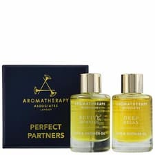 Image of NEW Aromatherapy Associates PERFECT PARTNERS 2x9ml bath & shower oil gift set