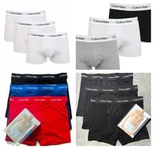 Image of Men's Calvin Klein CK Core Wear 3 Pack Boxer Trunk Shorts – UK Sizes S–XL