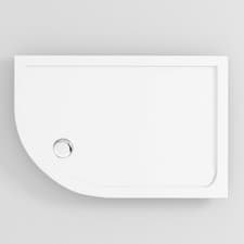 Image of 30mm Slimline Shower Enclosure Tray Quadrant / Offset Stone Tray & Free Waste