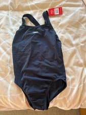 Image of SPEEDO Junior Endurance+ Swimsuit - Navy - 16 Years/34” BRAND NEW